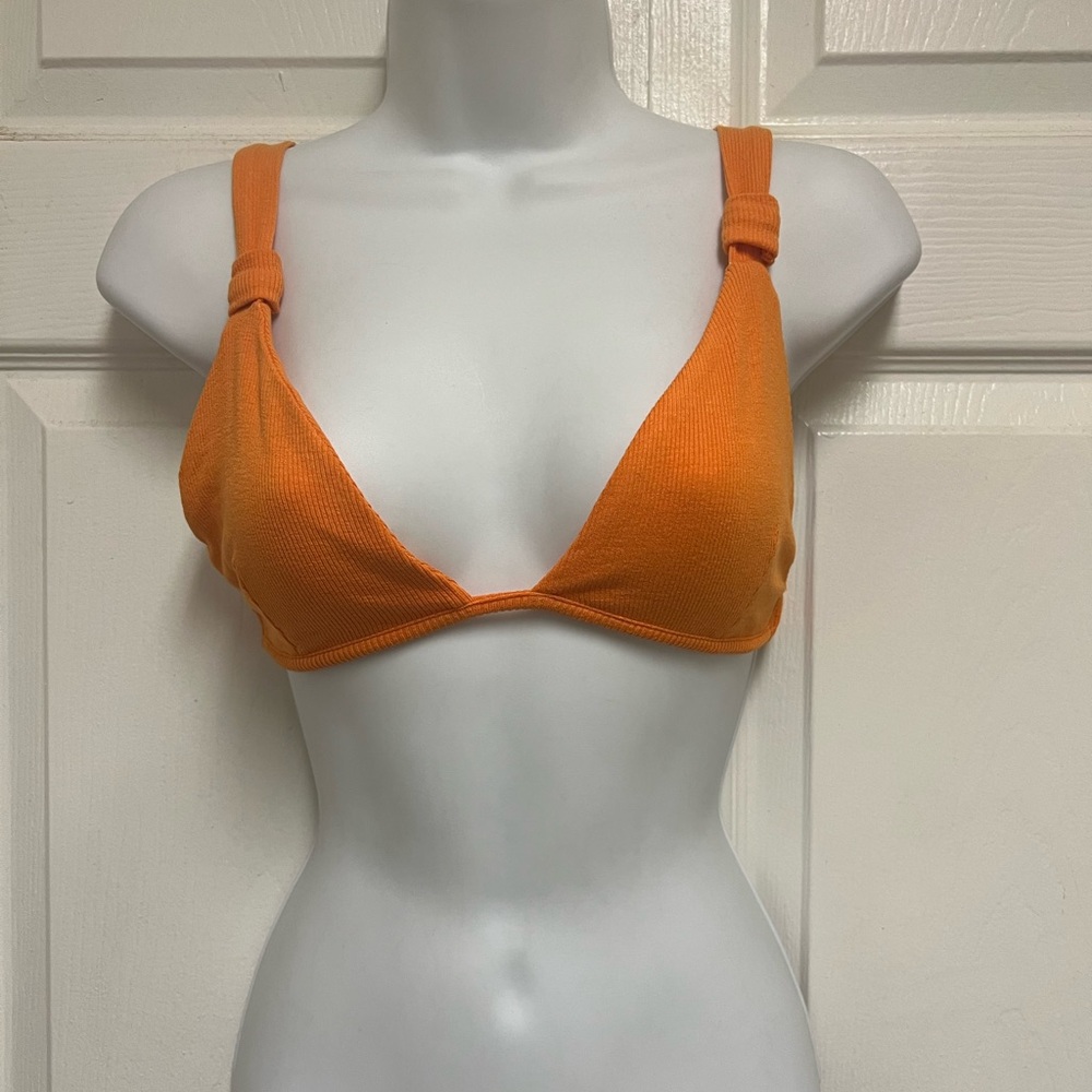 JLUXLABEL Orange Ribbed Bralette - Picture 5 of 9